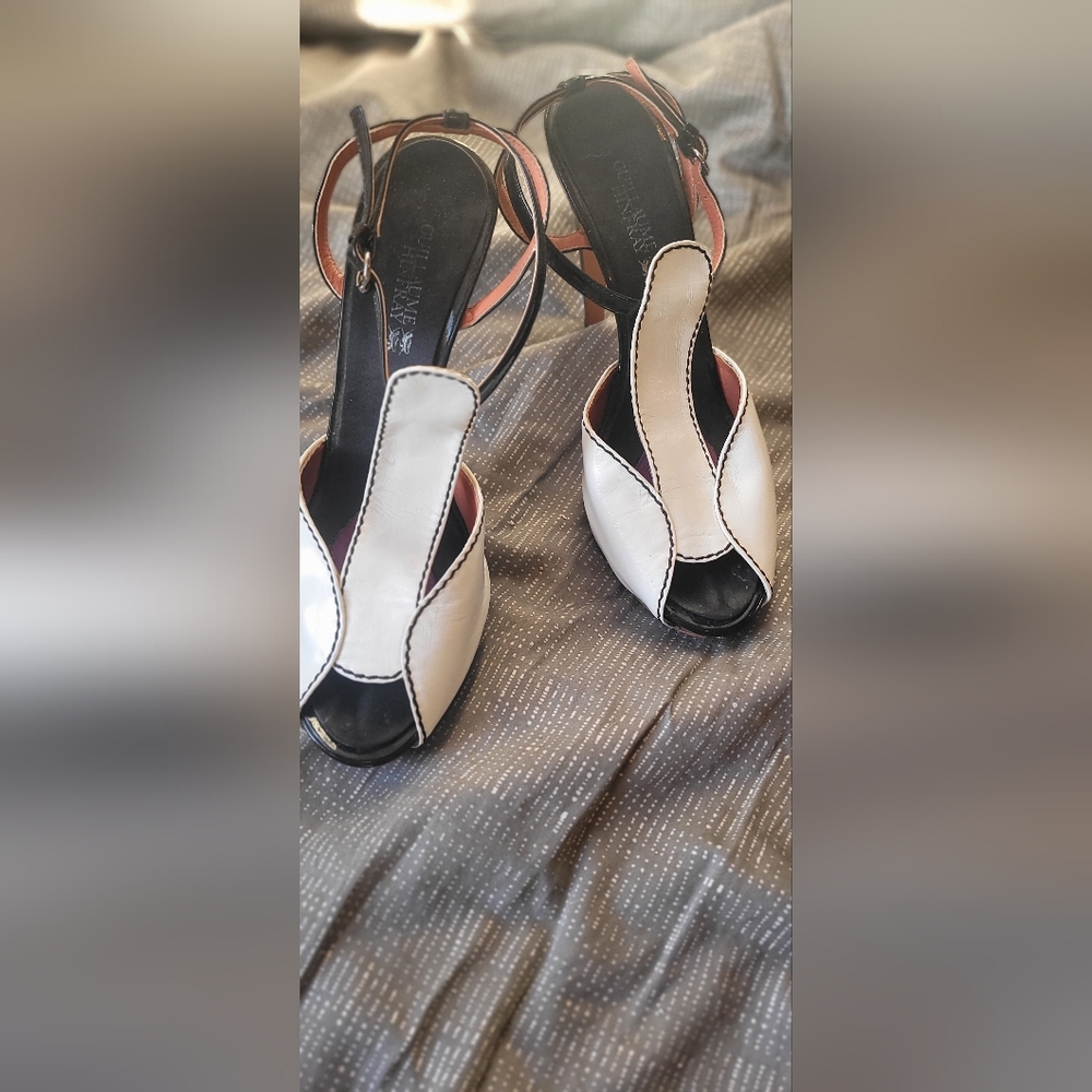Guillaume Hinfray high heel black and white